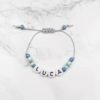 Kinderknotenarmband Grau Blau - AVENUE SCHMUCK